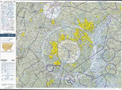 FAA terminal area chart, Baltimore-Washington from 2011