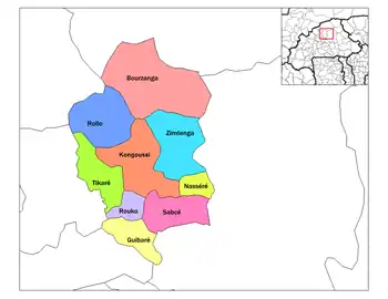 Tikare Department location in the province