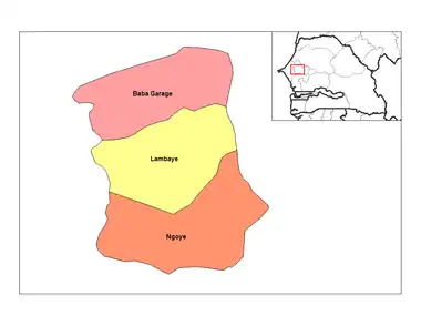 Location in the Diourbel Region