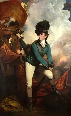 Image 36Lieutenant Colonel Banastre Tarleton commanded the British Legion in the Southern colonies. (from British Army during the American Revolutionary War)