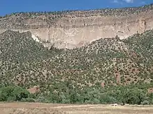 Bandelier Tuff in San Diego Canyon near Jemez Springs