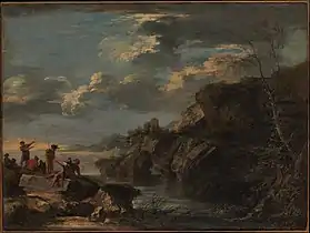 Bandits on a Rocky Coast (ca. 1655), oil on canvas, 74.9 x 100 cm., Metropolitan Museum of Art