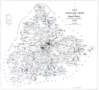 An old map of Bangalore