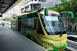 A bus at the Sathorn terminus