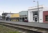 Loleta's Main Street on south side of rail tracks