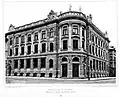 Former building of the Royal Subsidiary Bank on Kardinal-Faulhaber-Straße in Munich, in 1898