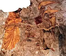 Image 39Baptism of Christ on a medieval Nubian painting from Old Dongola (from History of painting)