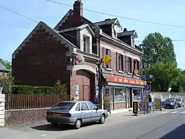 A bar and tobacconist in the village