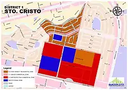 The Map Zoning of Brgy. Sto Cristo