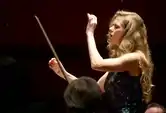 Barbara Hannigan conducting