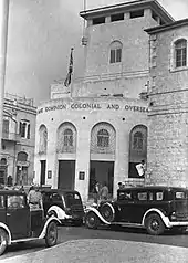 Barclays Bank, design: A. Clifford Holliday's firm, Jerusalem, 1939