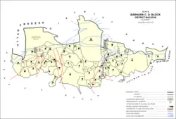 Map of Bakhorapur (#865) in Barhara block