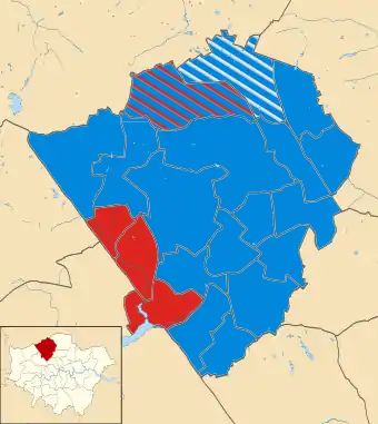 Barnet 1978 results map