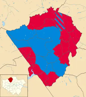 Barnet 2022 results map