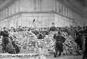 Image 29Barricades Boulevard Voltaire, Paris during the uprising known as the Paris Commune (from History of socialism)