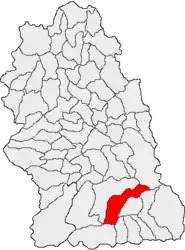 Location in Hunedoara County