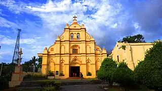 Bell-gable at Basco Cathedral, Philippines.