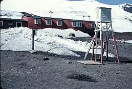 Pedro Aguirre Cerda Base (Closed Today), in Deception Island, 1958.