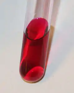 Basic Fuchsine in aqueous solution