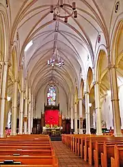 Interior view of St. Basil's Church, prior to its 2016-2017 renovations.