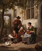 The Happy Family, oil on canvas, 1856