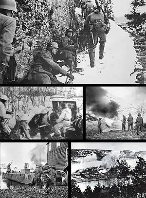 Image 16Scenes from the Norwegian Campaign in 1940 (from History of Norway)