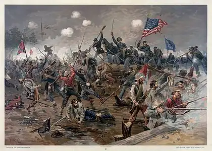 Image 45Battle of Spotsylvania Court House, by Thure de Thulstrup