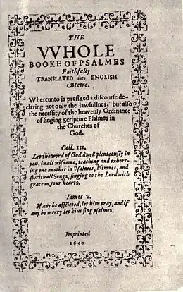 Image 17The Bay Psalm Book was used by the Pilgrims. (from Calvinism)