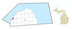 Location within Huron County