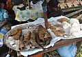 White fermented cassava flour locally called "water Fufu"