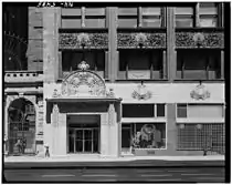 Entry and lower facade (HABS)