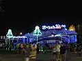 Overview of Kennywood's ride at night