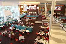 The interior of the Bayliner Diner