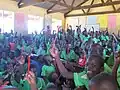 Children in an overcrowded classroom in Bazaar School, Kumi, Uganda (April 2017)