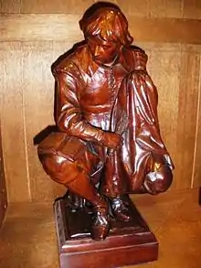 Thomas Nicholls’ carving of Bazin, Aramis’ valet.