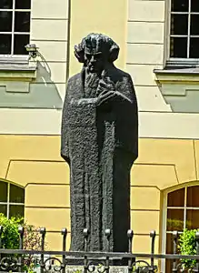 Statue of Ludwig van Beethoven on the eastern side