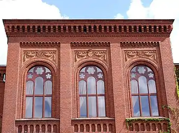 Detail of the windows of the main hall