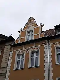 Detail of the decorated gable