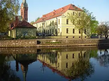 View from opposite river bank