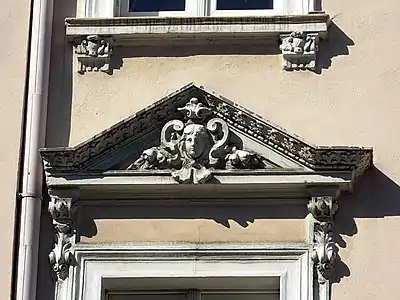 Detail of a pediment