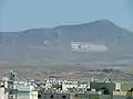 The flag of Northern Cyprus over Pentadaktylos (largest flag of the world)