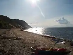 A beach in Baiting Hollow.