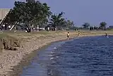 Visitors frequently use the bay for swimming and cooling down.