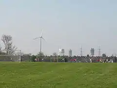 Turbine 1 and several structures of the Ford plant