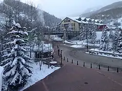 Snow Mountains on Beaver Creek, Colorado in February 2014.