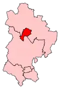 A small constituency, located north of the centre of the county.