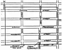 Map of Bedford Park townsite in 1937