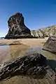 Image 7Low tide at Bedruthan Steps (from Geography of Cornwall)