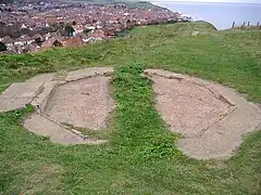 Foundation remains of the Y station