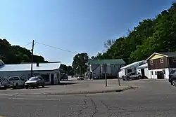 Looking north at Beetown from WIS 81